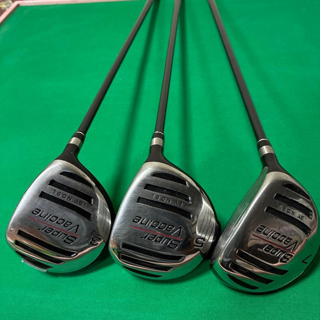 人気●希少‼️日本ゴルフスクール(NGSL)の３W＋5W＋7W＝3本セット●R