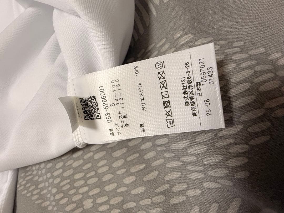 PEARLY GATES 鹿の子ダンボールゼブラ長袖ハイネックカットソー