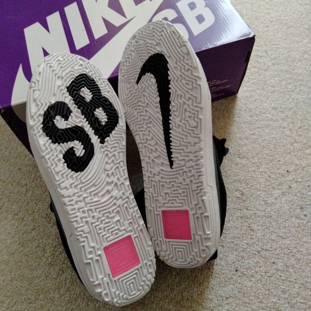 NIKE SB スケートボードシューズ ブラック/グレー 24cm