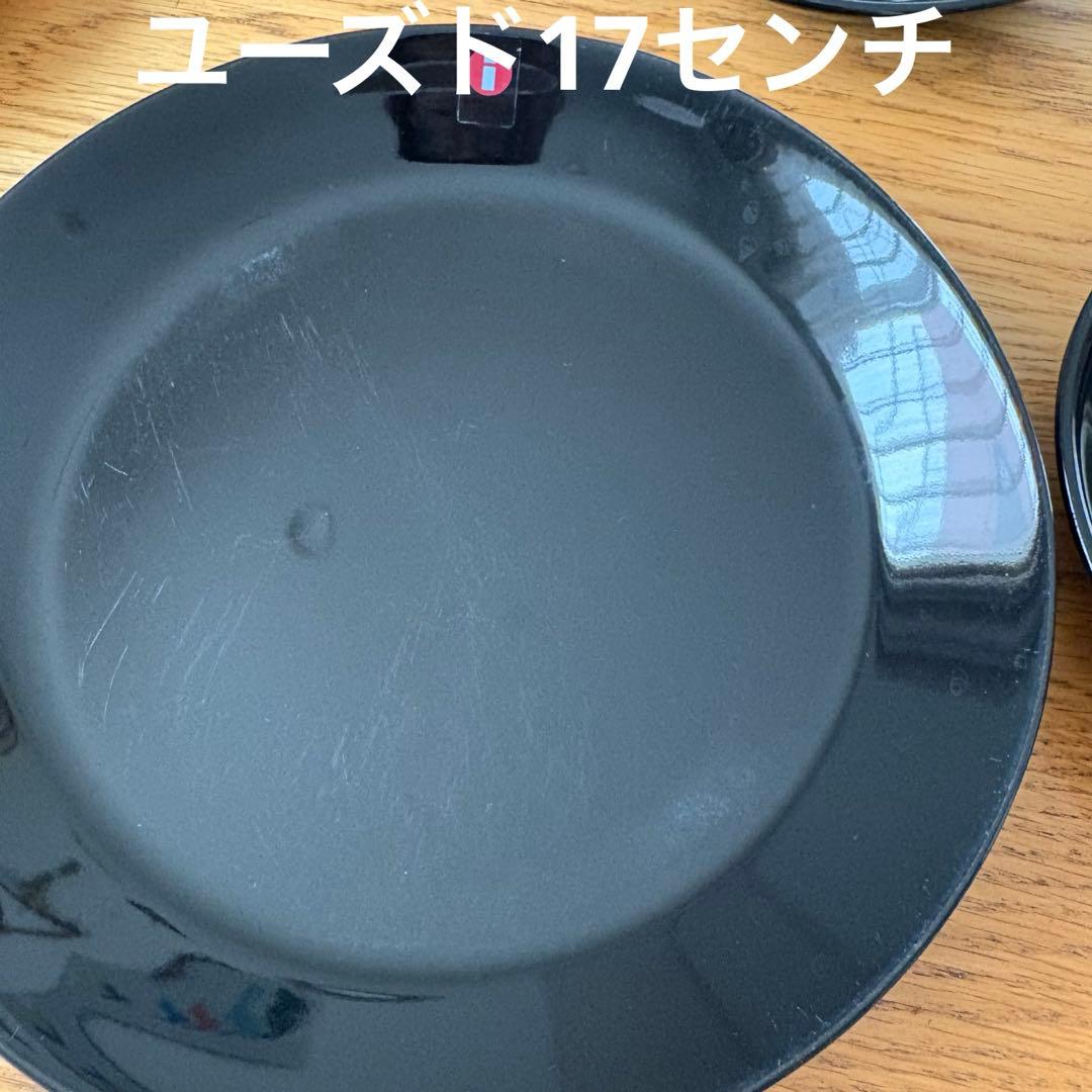 未使用・中古品混在　 イッタラ　プレート　ブラック　6点セット