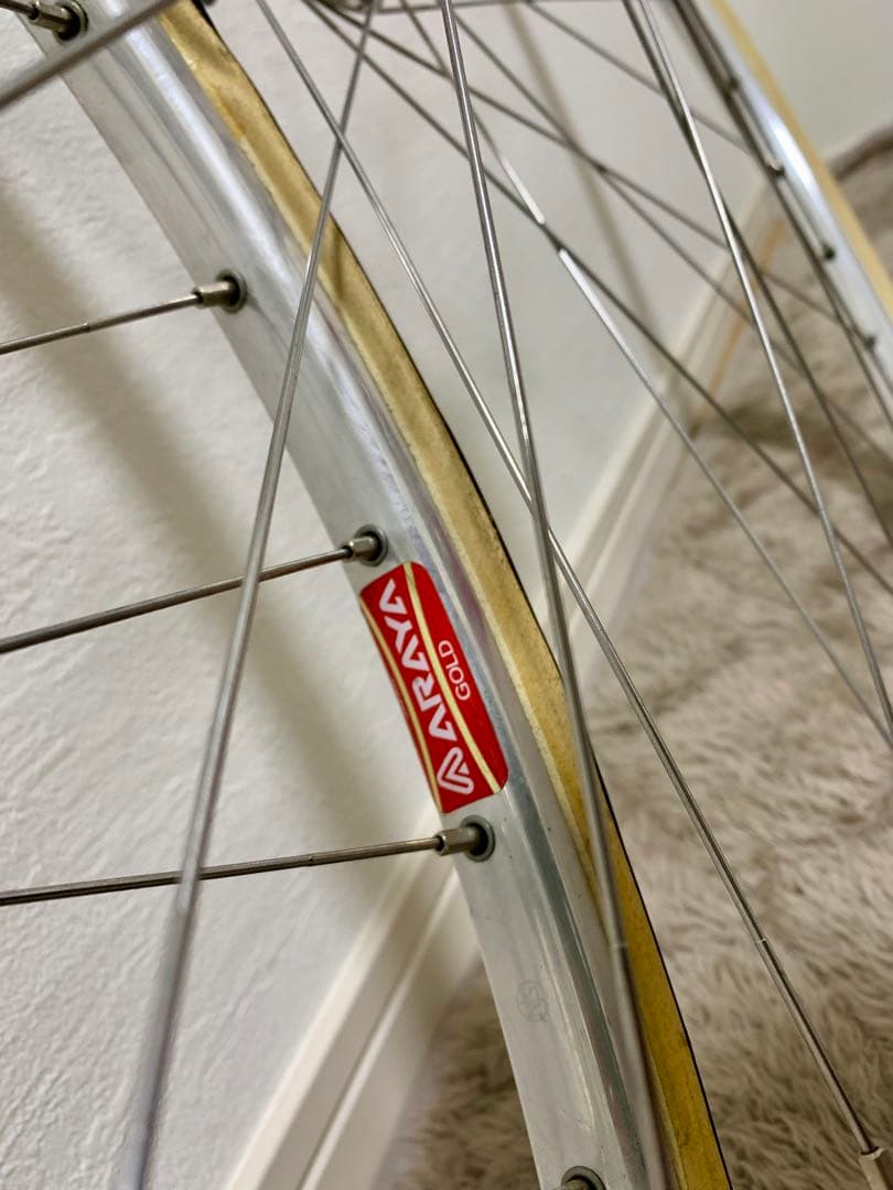 競輪ホイール　DURA-ACE ARAYA GOLD 完組ホイール 前後セット