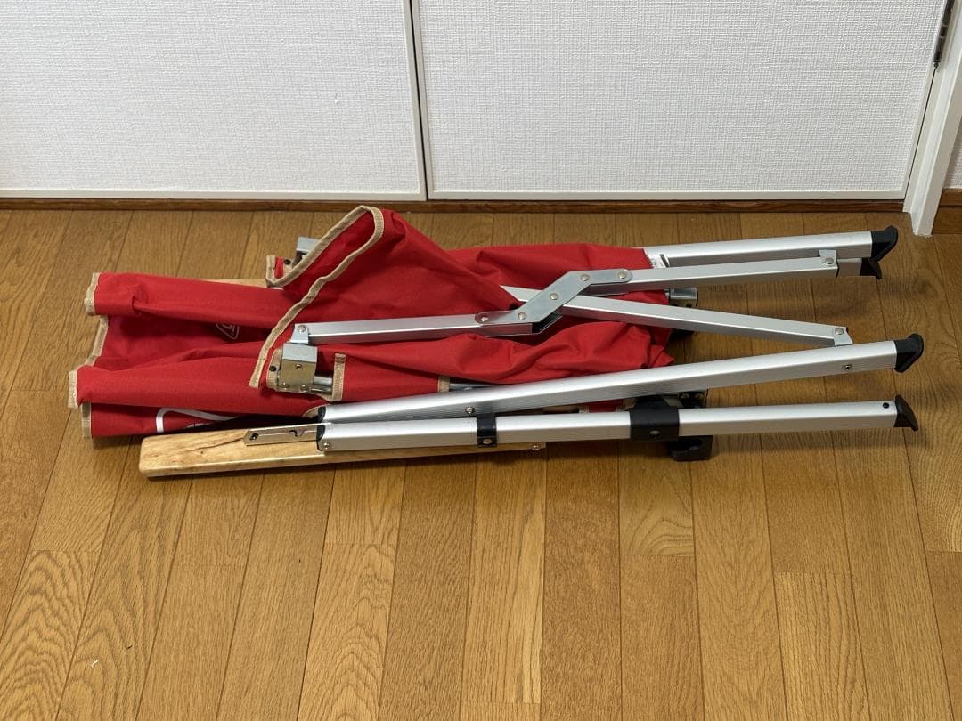 【美品】コールマン レイチェア 3段階リクライニング式 ハイバックチェア 赤