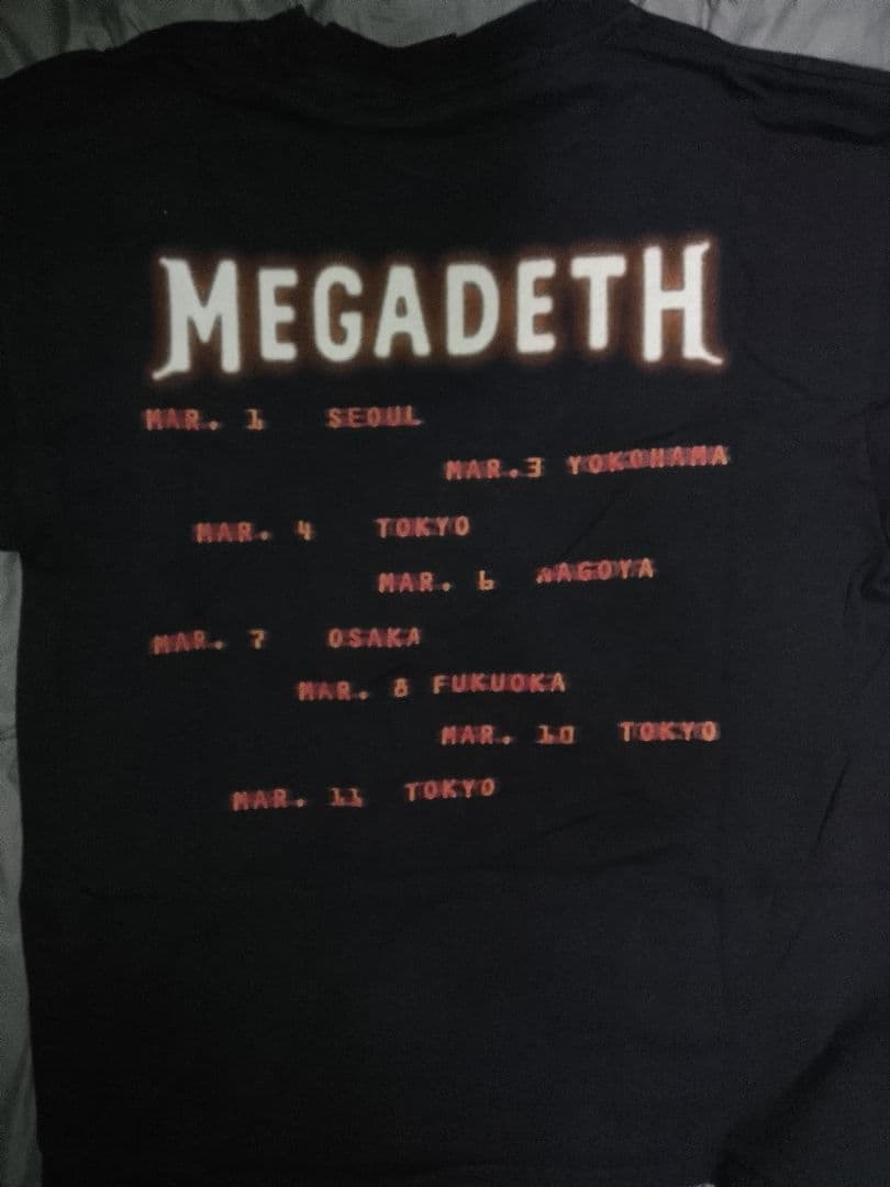 20日まで メガデス RISKツアー Tシャツ Mサイズ MEGADETH