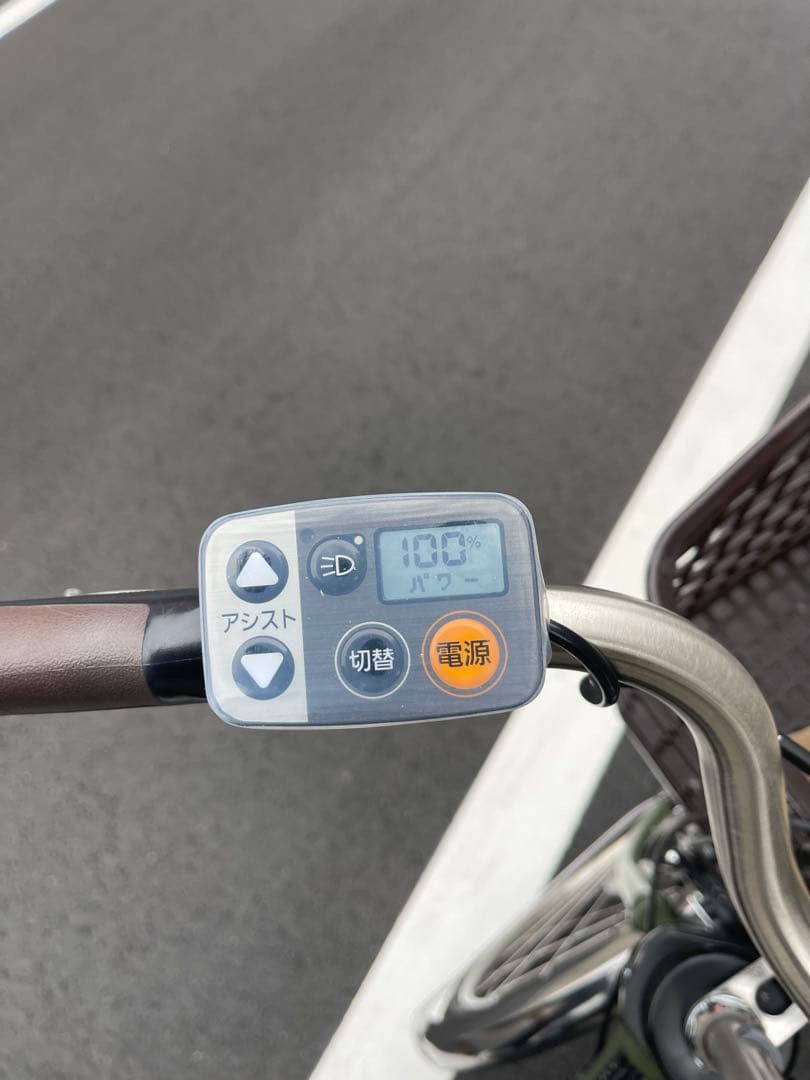 【超綺麗】オリーブグリーン 電動アシスト自転車16Ah