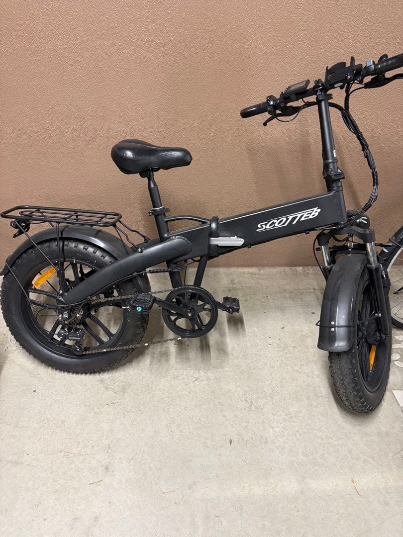 ジャンク品　SCOTTEB 電動アシスト自転車 e-bike折りたたみ式 黒