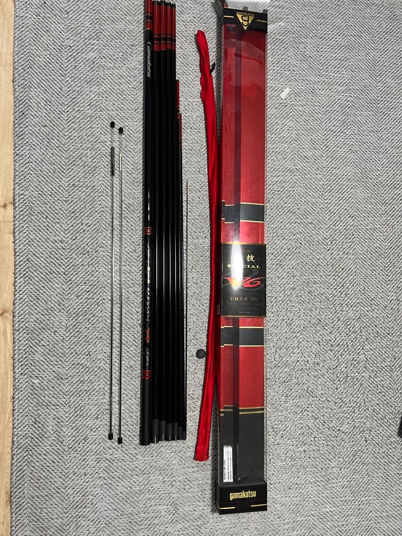 [極美品]がまかつ競技スペシャルV6引抜早瀬90