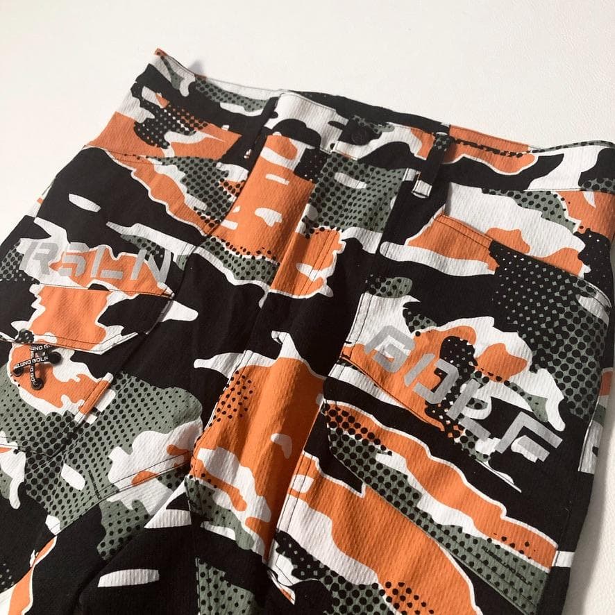 【ビッグサイズ/極美品】ラッセルノ カモフラパンツ 総柄 ゴルフ ストレッチ 7
