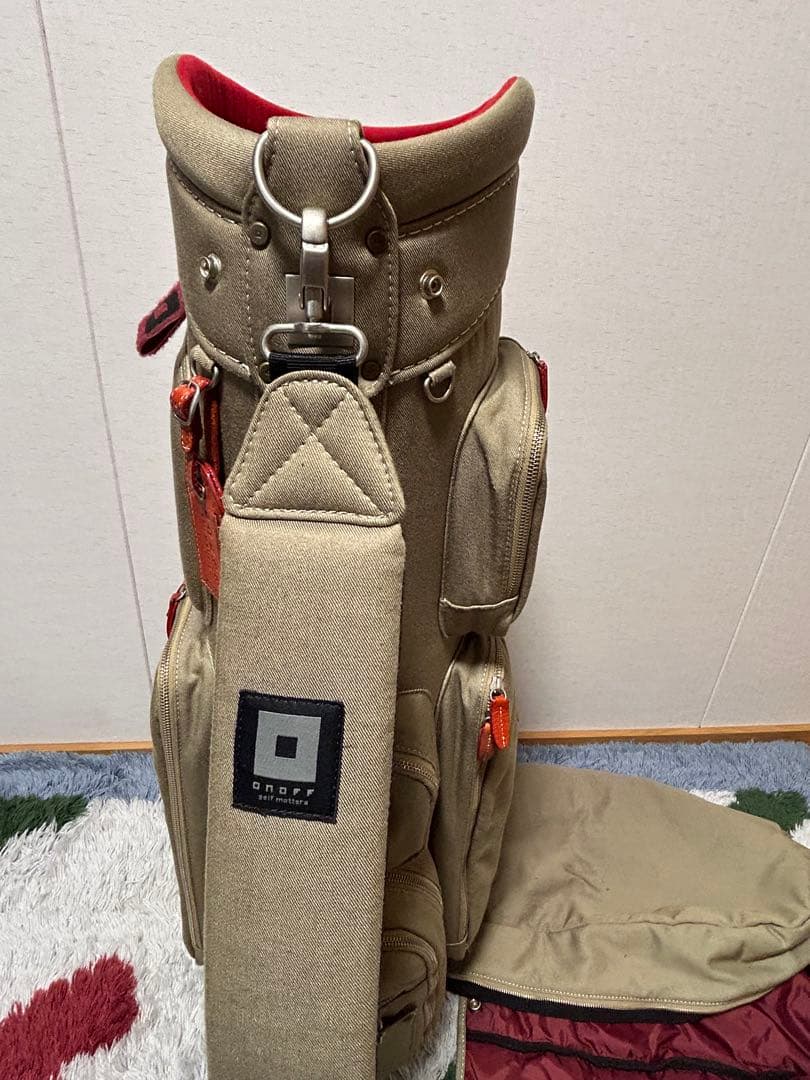 希少 オノフ ONOFF キャディーバッグ サンドベージュ