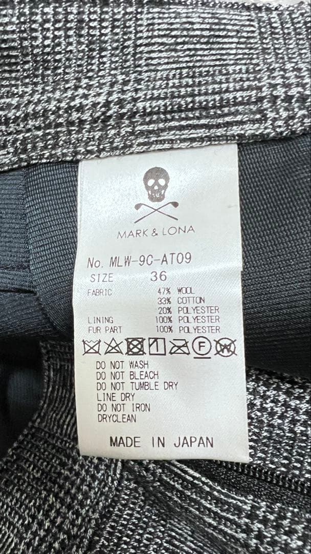 MARK & LONA ゴルフ チェック柄ショートパンツ レディース