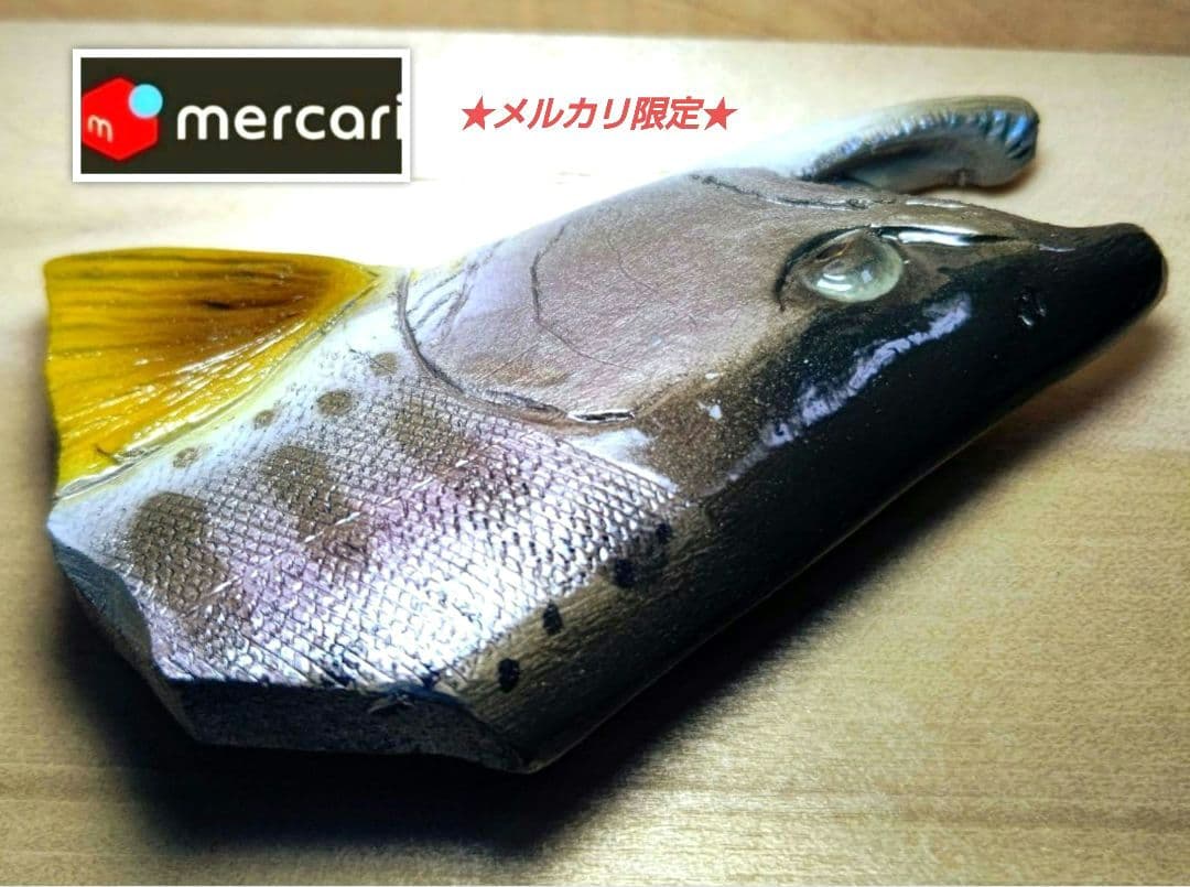 .Seaトラウトブローチ(山女魚/ウッド製)【1点物】★最終価格★