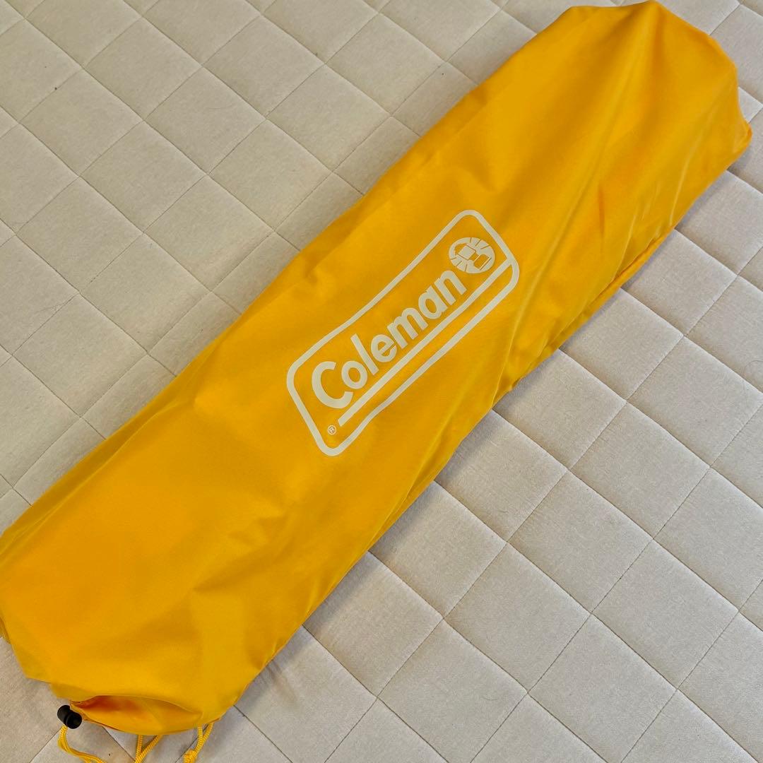 【新品未使用】コールマン(Coleman)イエロー リクライニングチェア折り畳み