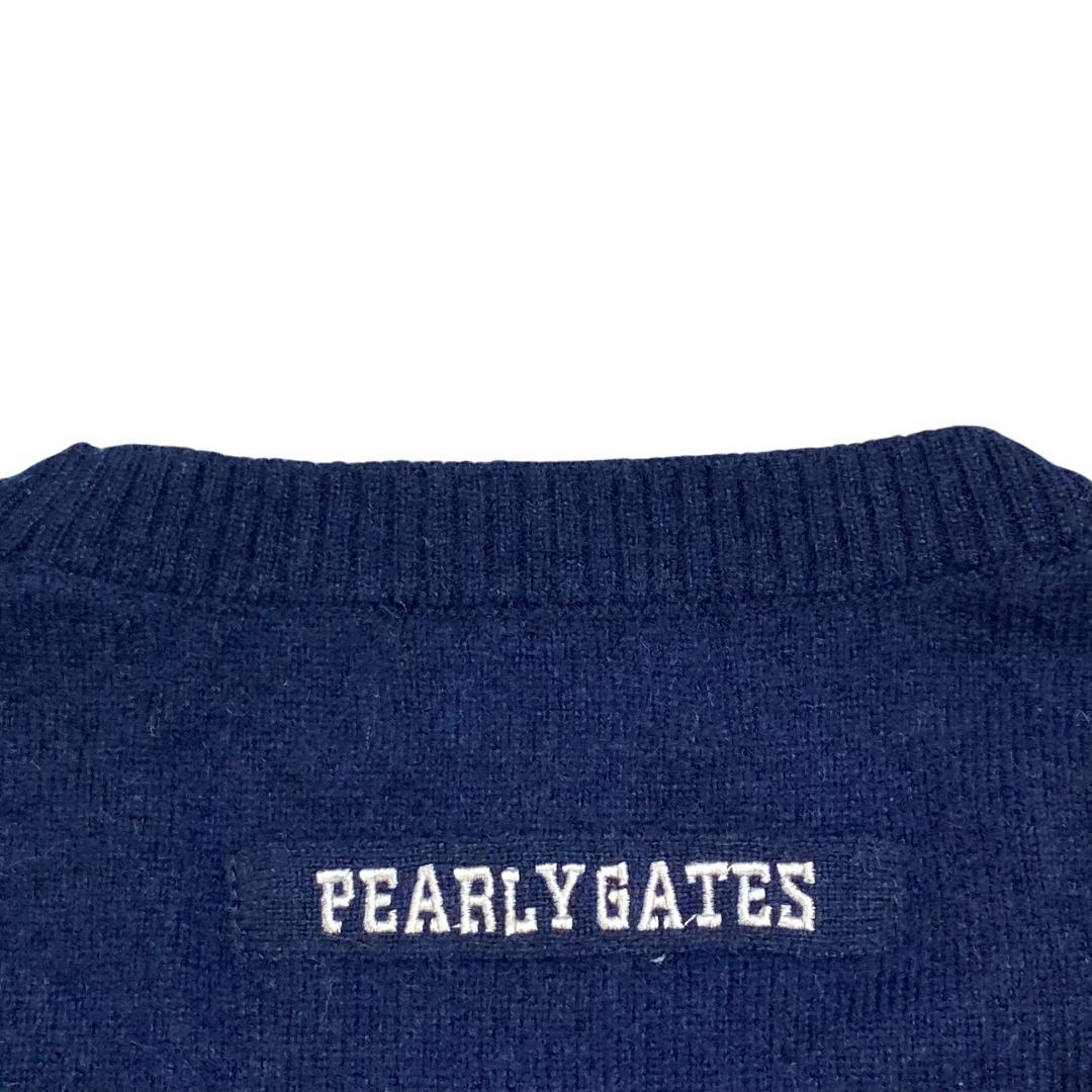 PEARLY GATES パーリーゲイツ 長袖 ニット セーター 1 ネイビー