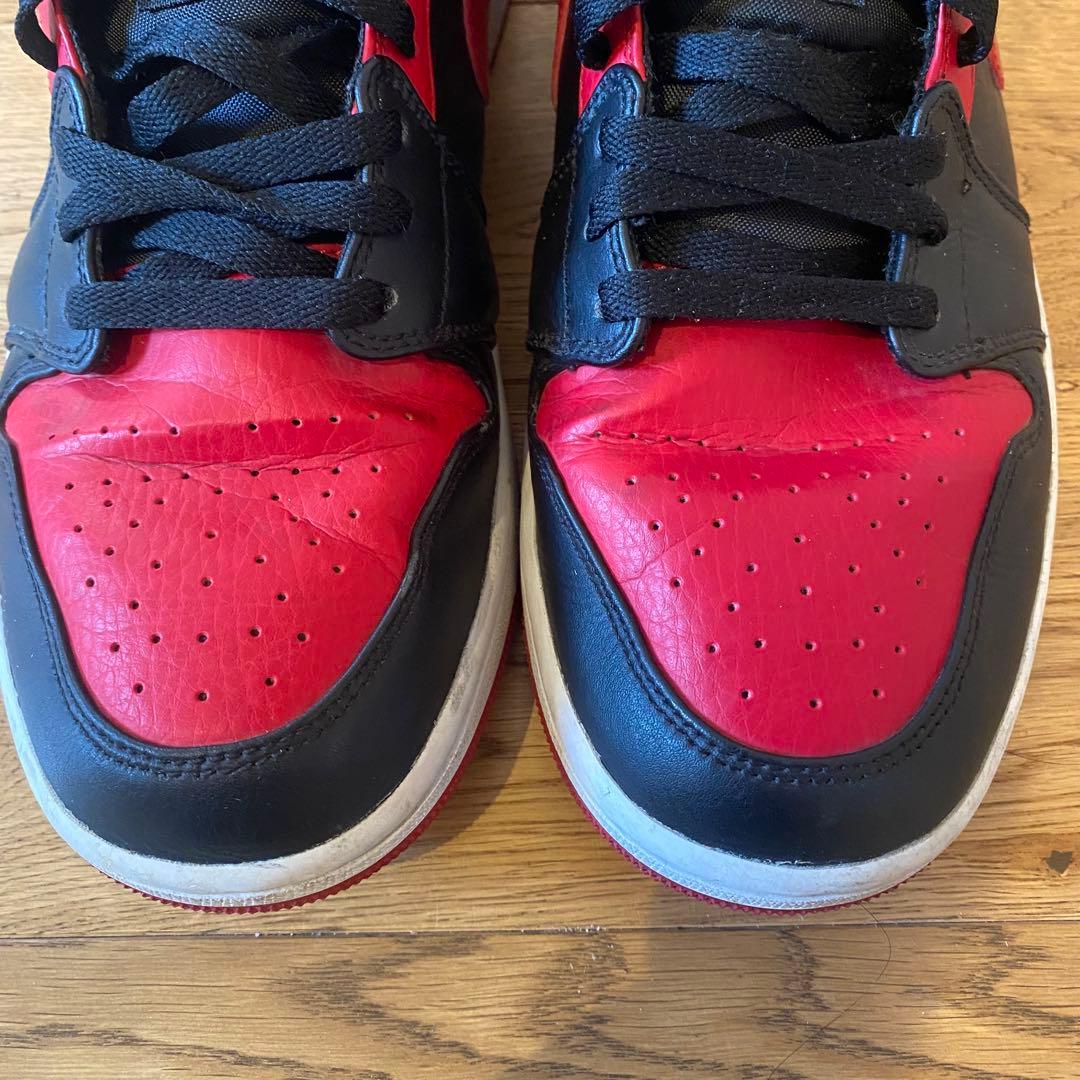 NIKE Air Jordan 1 Mid 28cm 赤黒