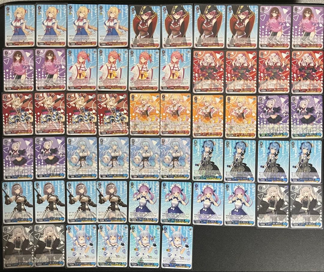 ヴァイスシュヴァルツ　ホロライブ vol.2 RR以下全種類4コン