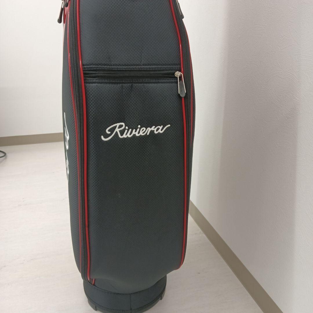 Riviera ゴルフバッグ　黒赤