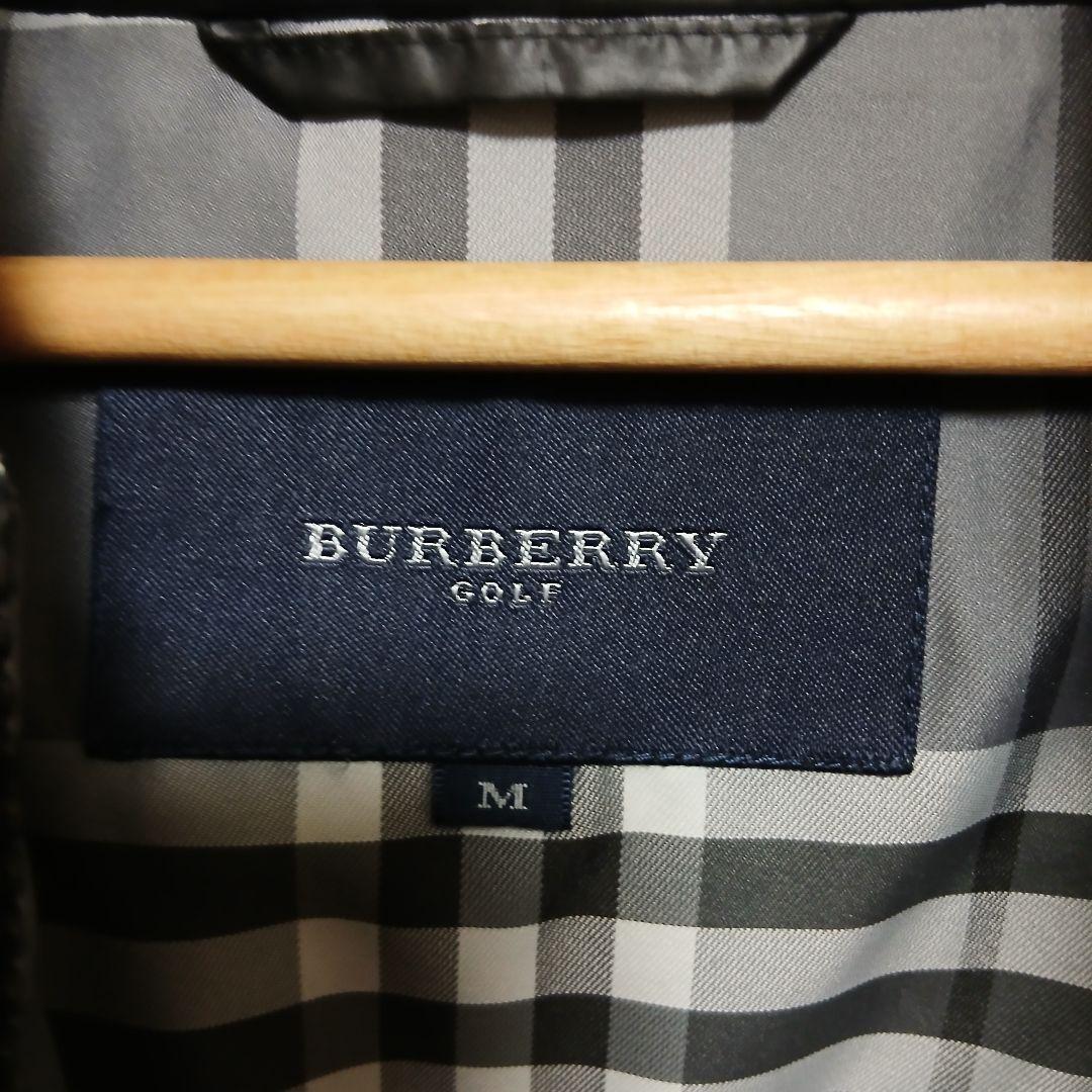 BURBERRY GOLF バーバリー ゴルフ ダウンベストフードブラック M