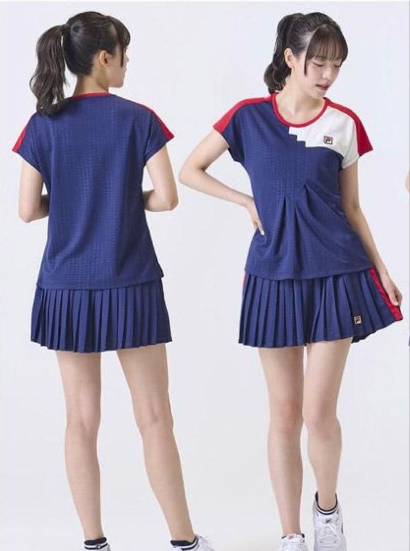 新品＊FILAフィラ＊イエロー×ブラウンの可愛いプリーツスコートM