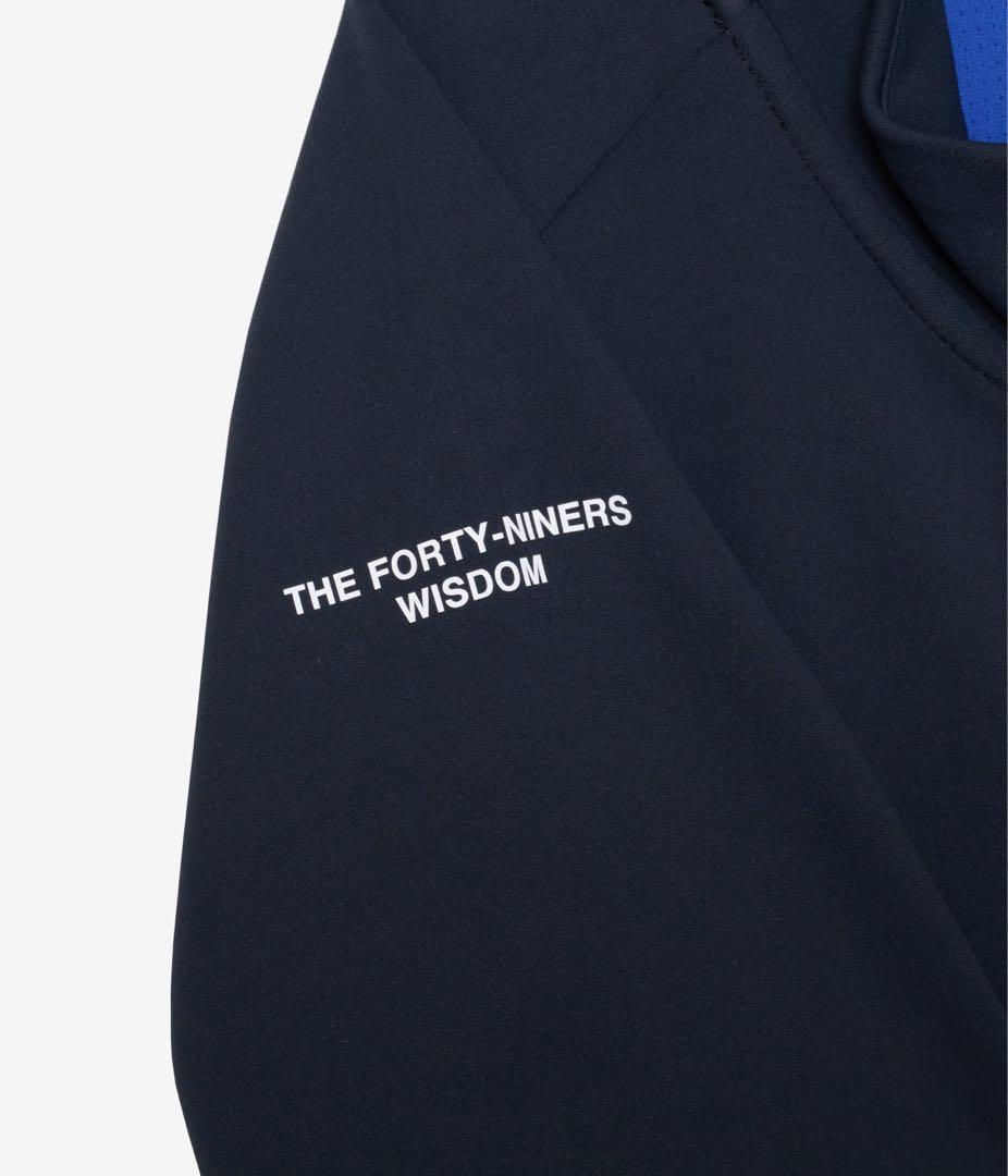TFW49 MOCK NECK HALF ZIP L/S TEEネイビーMサイズ