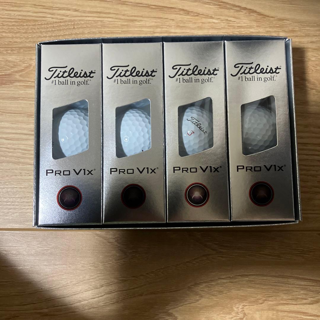 Titleist Pro V1X ゴルフボール 12コ入り