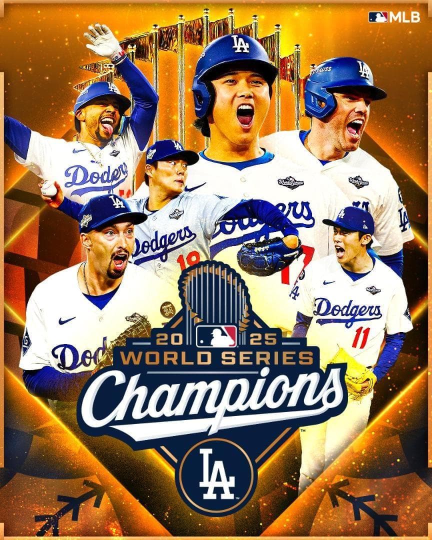 大谷翔平MLB2025WSチャンピオン記念サイン入ボールローリングス社US限定品