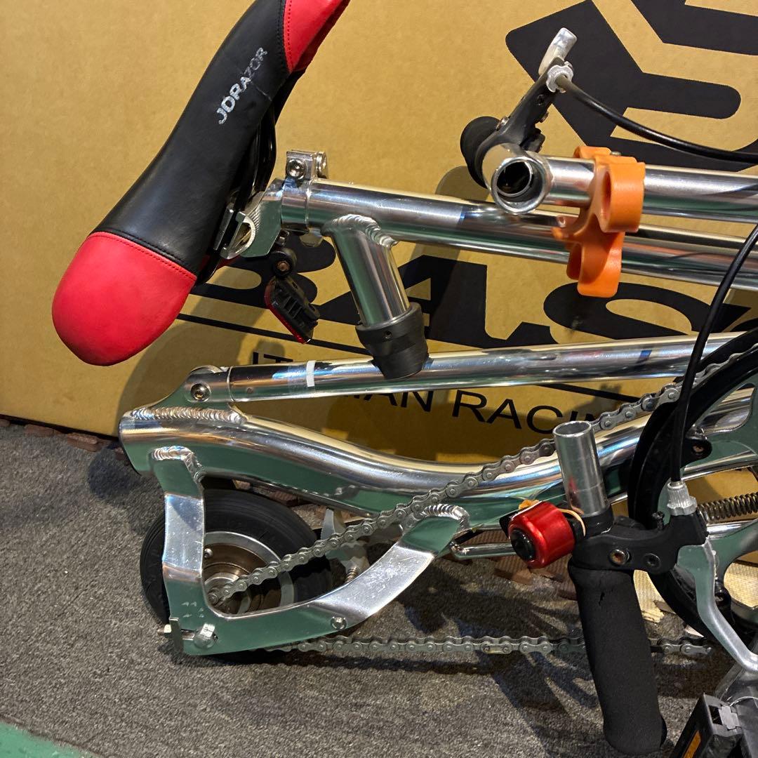 C17 折りたたみ自転車 JD RAZER JD Bike　鏡面仕上シルバー