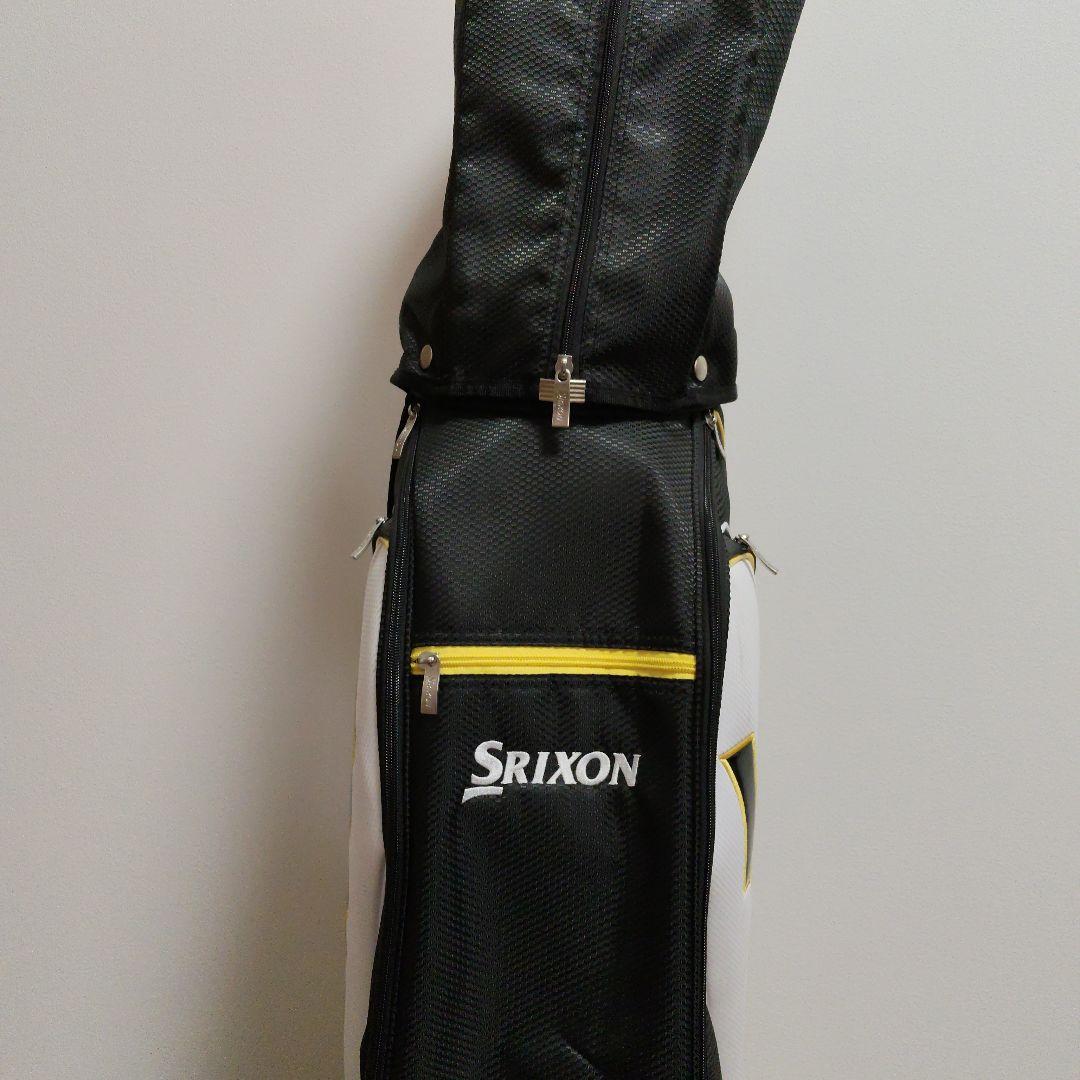 Srixon キャディバッグ フード付き 黒白