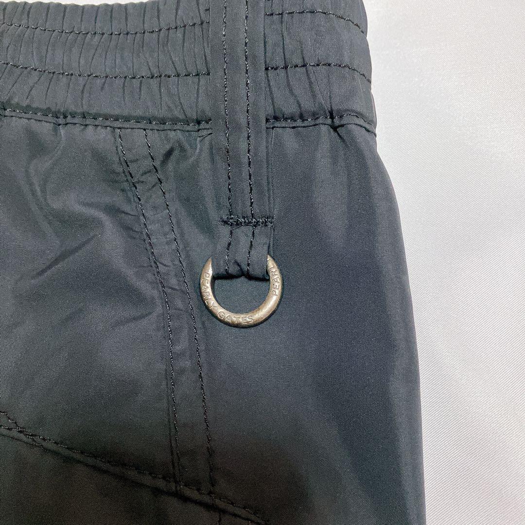 【極美品】パーリーゲイツ パンツ ウィンドブレーカー ブラック 防寒 蓄熱 L