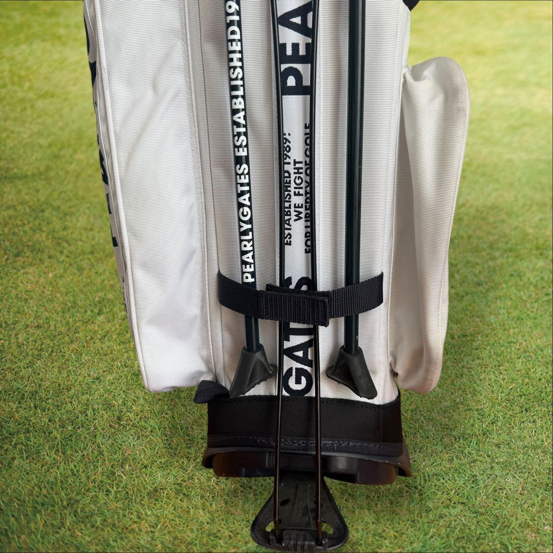 限定50本　PEARLY GATES スペシャルコラボ　キャディバッグ　白　黒