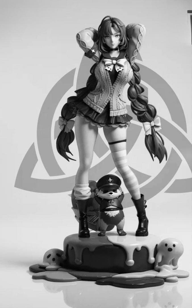 ガレージキット　ガレキ　未塗装未組立　ゼンゼロ　ユズハ　美女　レジン　1/7