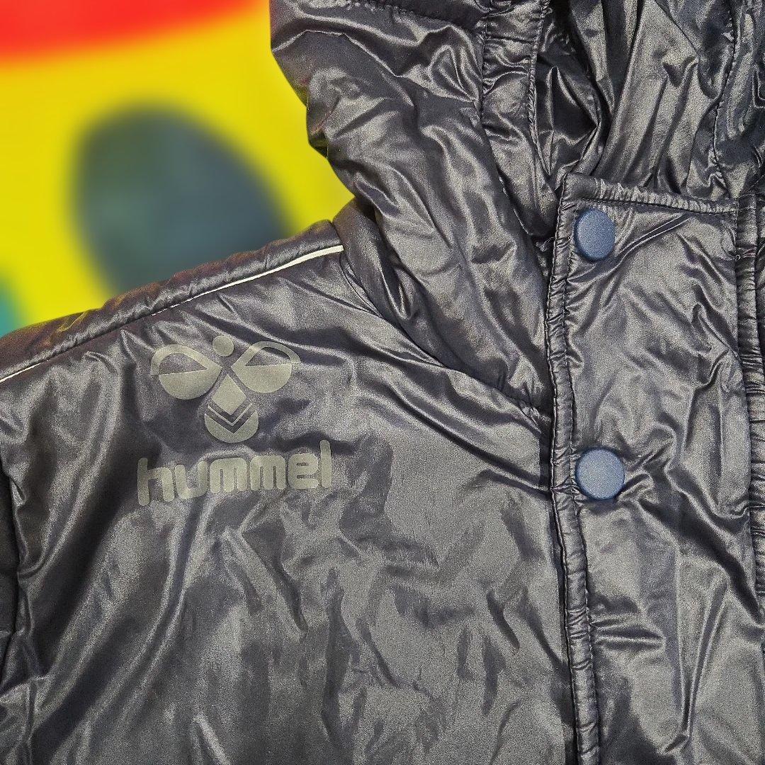 hummel★フード★ネイビー★ベンチコート★中綿★140cm