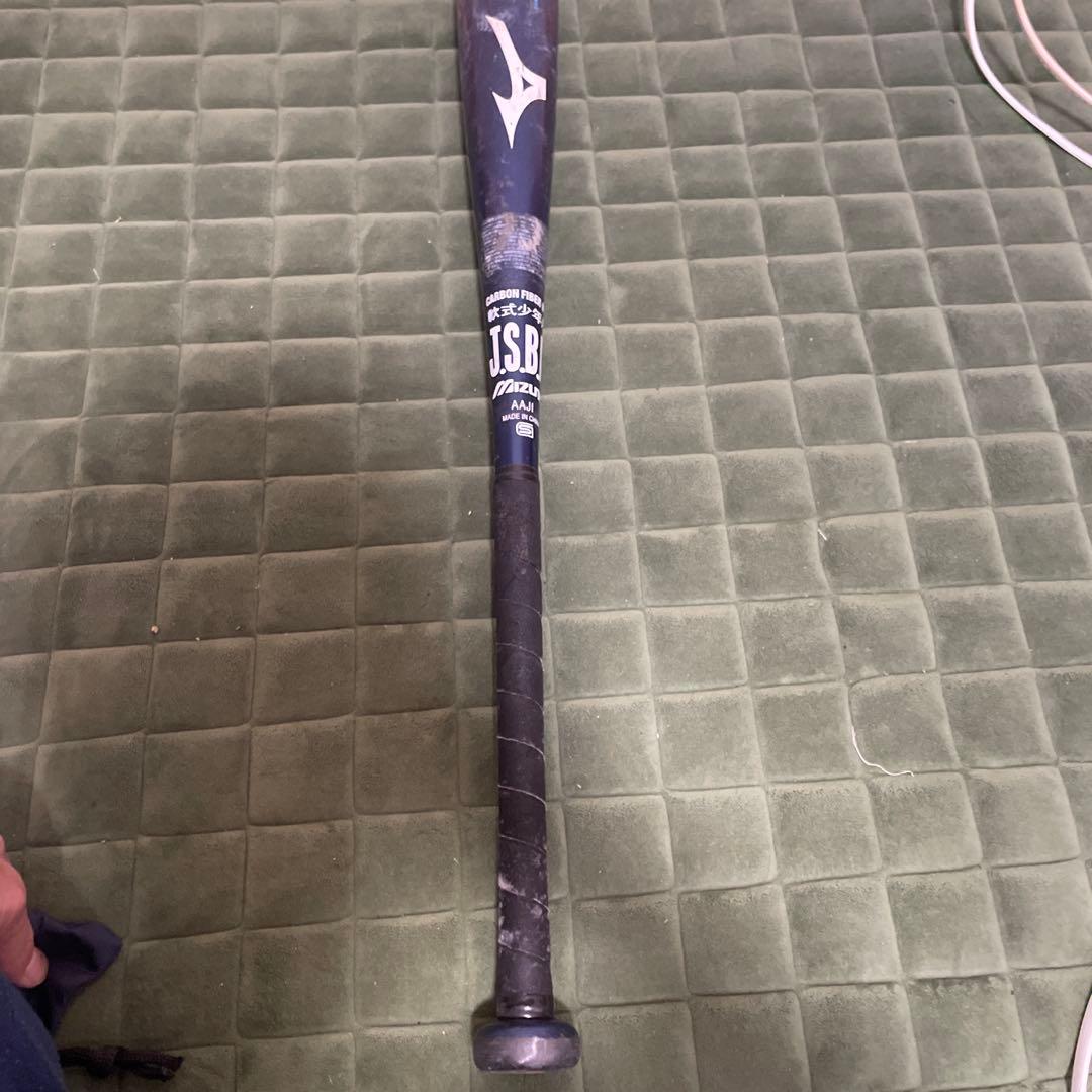 Mizuno カーボン バット 青　バットケース付き