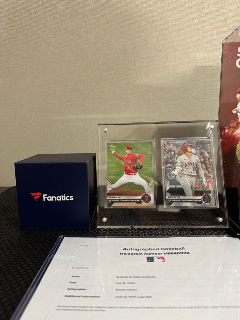 【希少】大谷翔平 直筆サインボール MLB公式 & Fanaticsホログラム