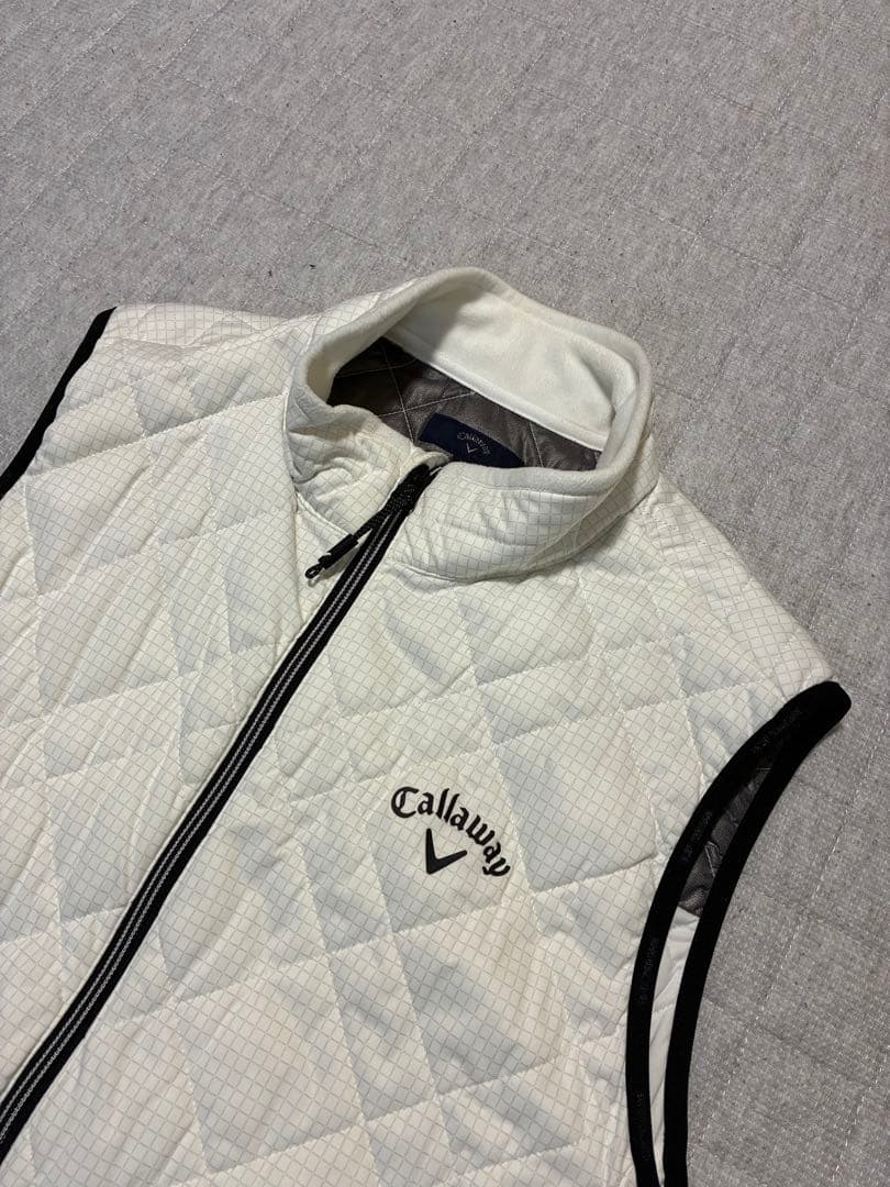 ✨Callaway✨キルティングベスト✨ホワイト✨LL✨