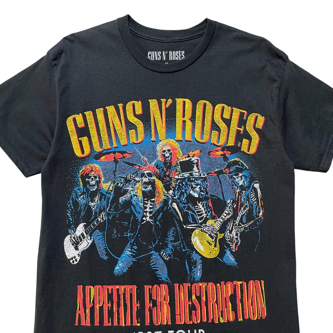 正規品 オフィシャル ガンズアンドローゼス 87'ツアー ロック バンドTシャツ