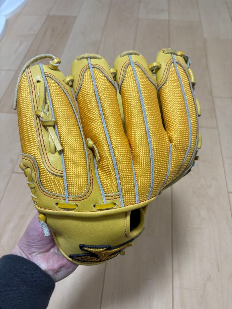 MizunoPro 硬式グローブ イエロー