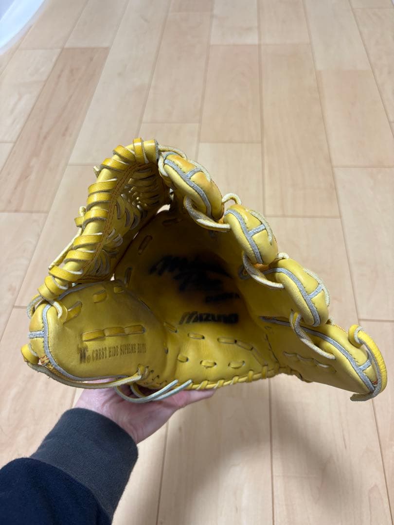 MizunoPro 硬式グローブ イエロー