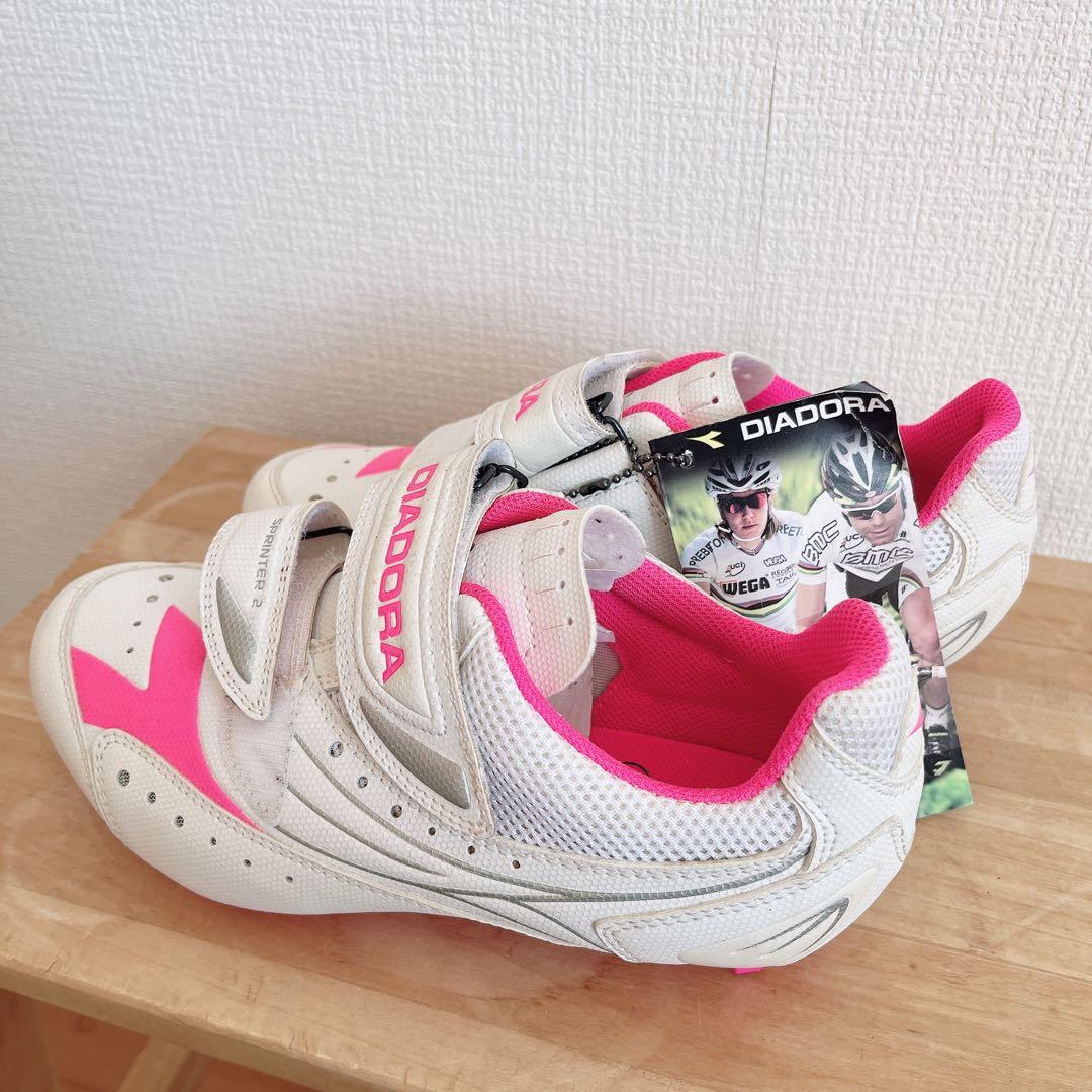 Diadora サイクルシューズ 23cm ＆ SHIMANO 105 ペダル