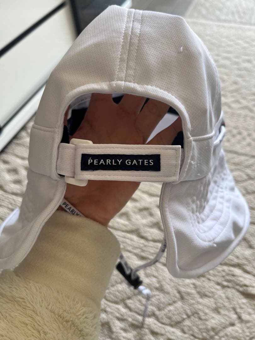 PEARLY GATES ホワイトバイザー 調整可能