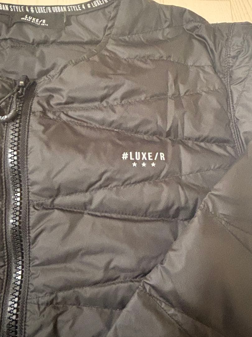 LUXE/R ラグジュ　ブラック 高密度タフタ　ダウンジャケット L サイズ美品