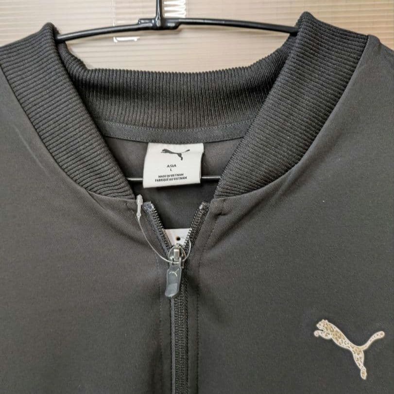 PUMAメンズ トレーニング トレイン エッジ ニット トップス黒Lサイズ