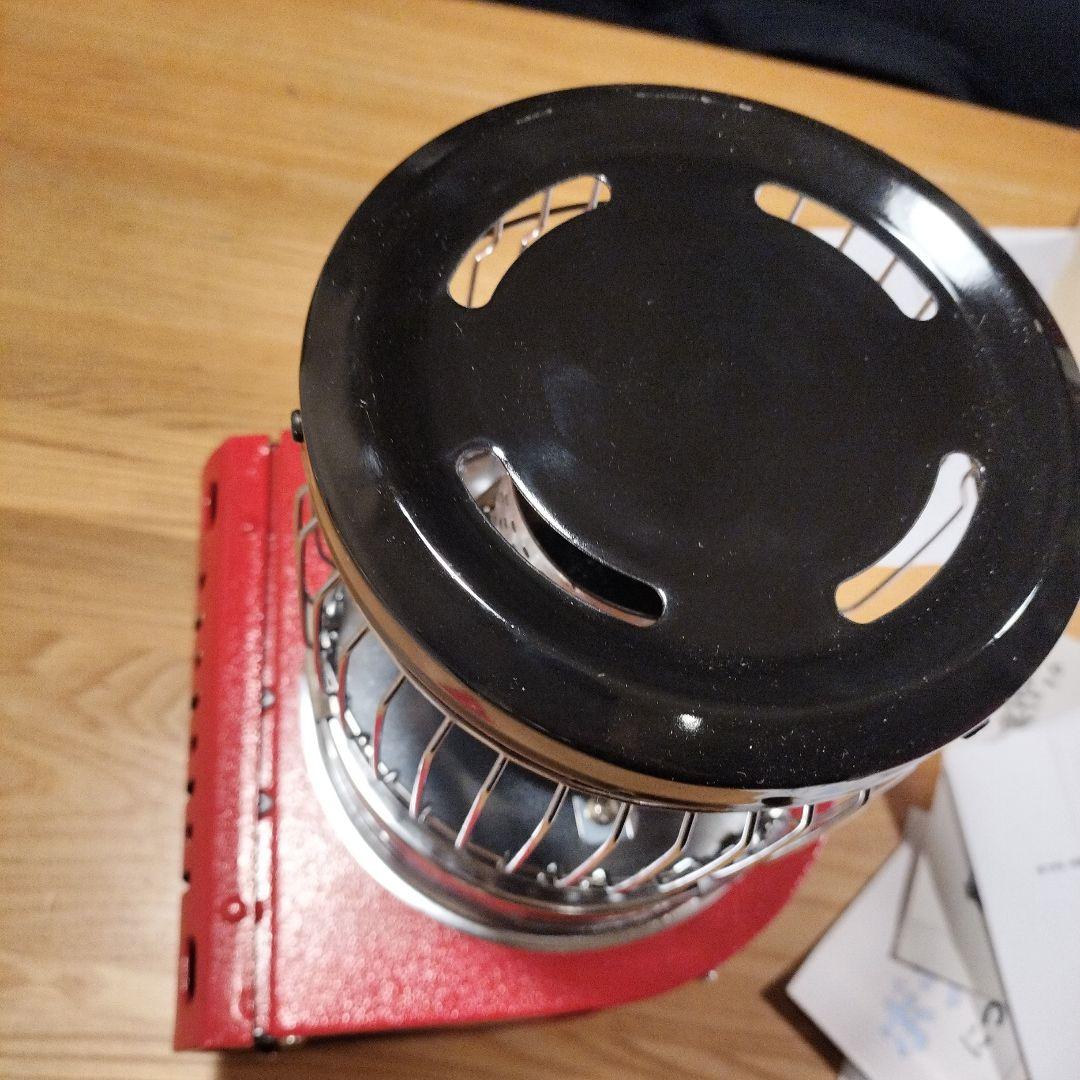 アウトドアカセットコンロ 赤黒