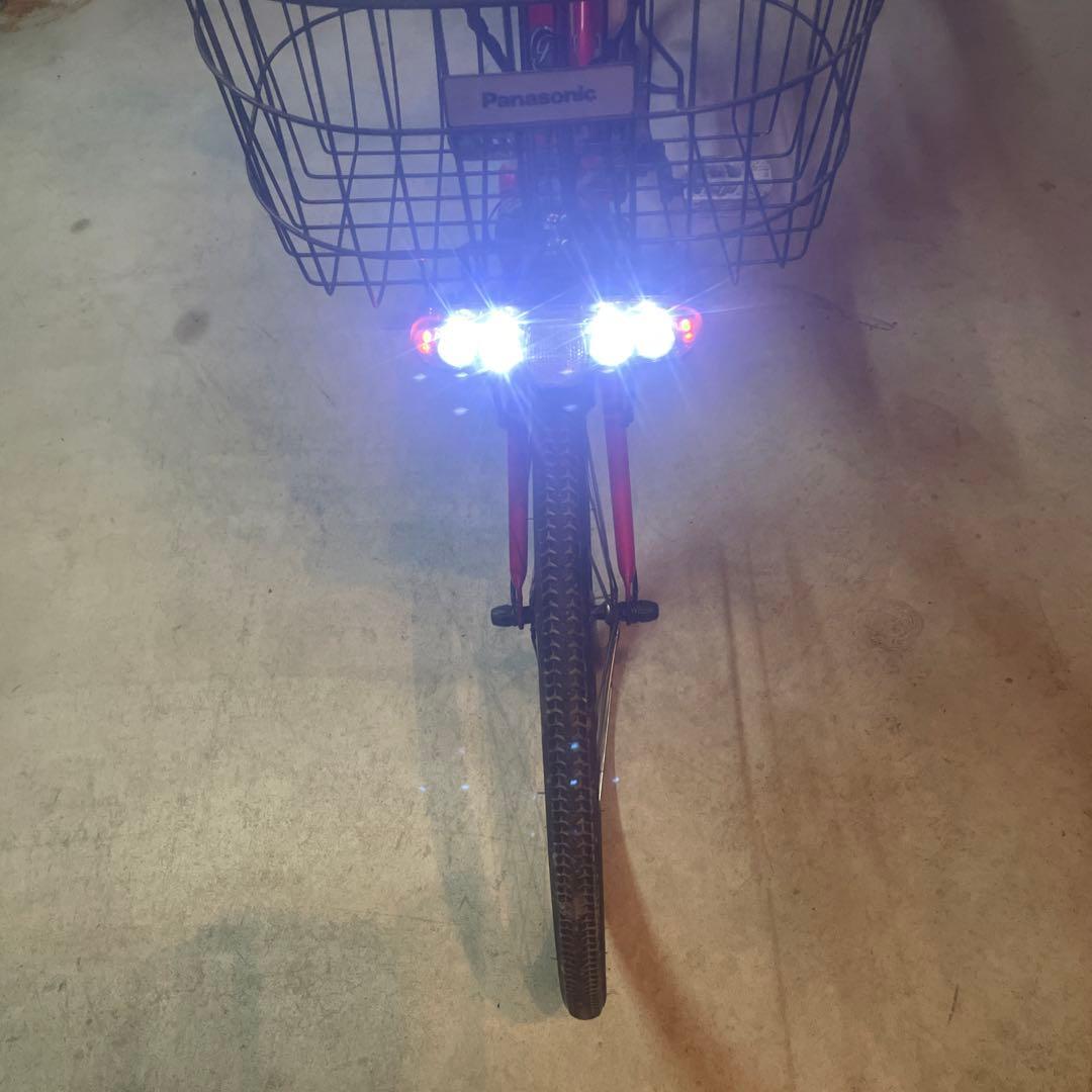 電動アシスト自転車　赤　バスケット付き