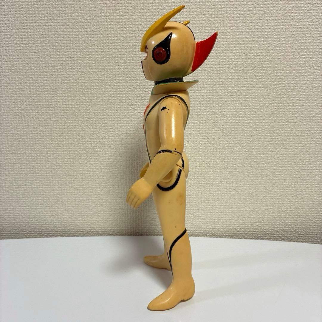 ブルマァク 新造人間キャシャーン 当時物 ソフビ 約29cm [記名あり]