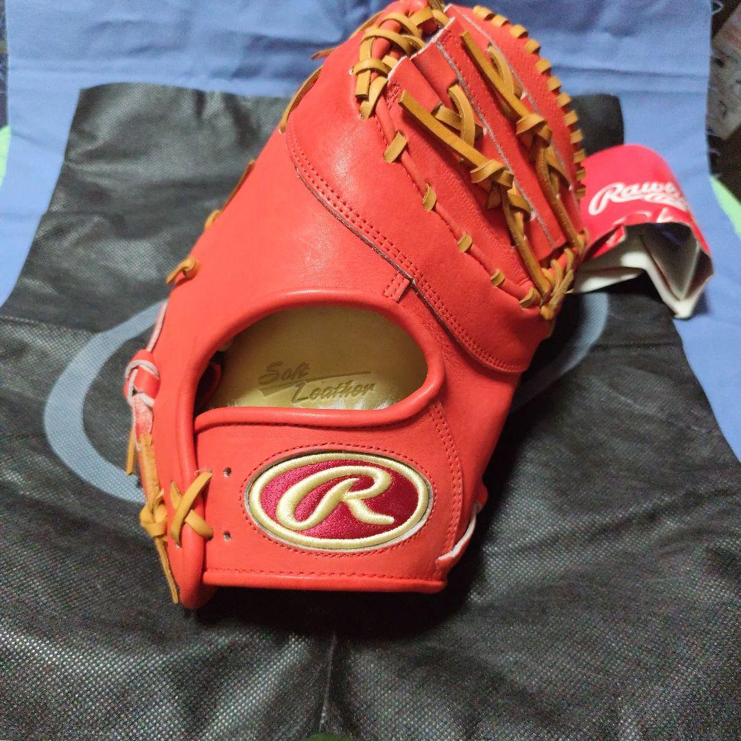 Rawlings DEER HAND 軟式グローブ オレンジ×ライトブラウン