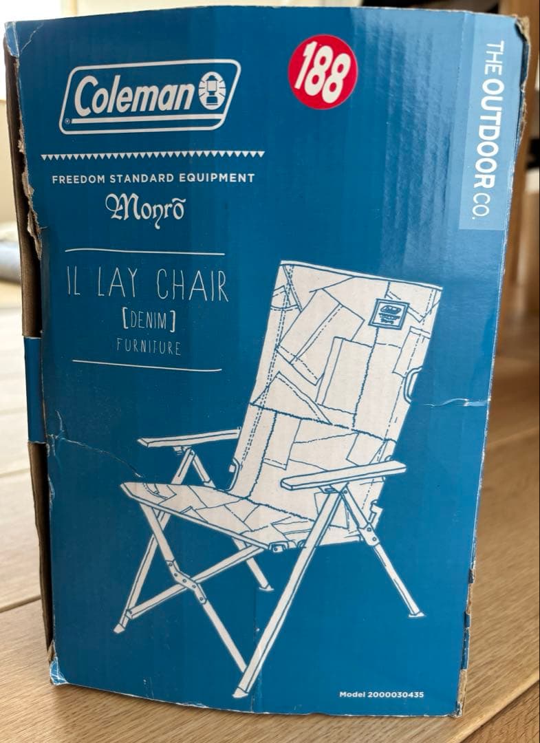 未開封⭐︎Coleman LAY CHAR デニム　コールマン　レイチェア　IL