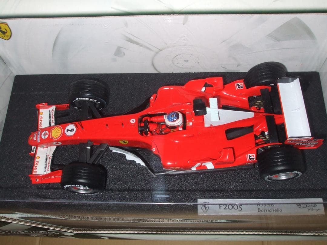 フェラーリ　Ｆ２００５　R・バリチェロ　＃２　マテル　ホットホィール　 １／１８