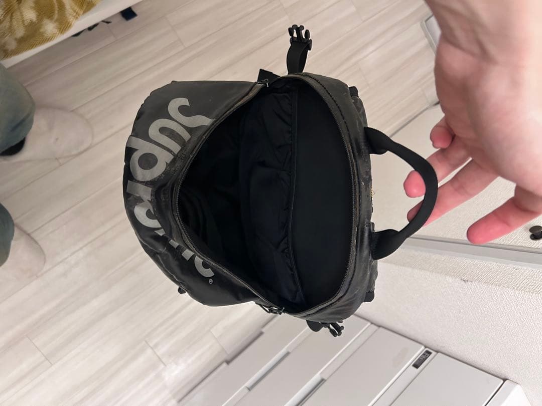 Supreme ブラック リュック・バック