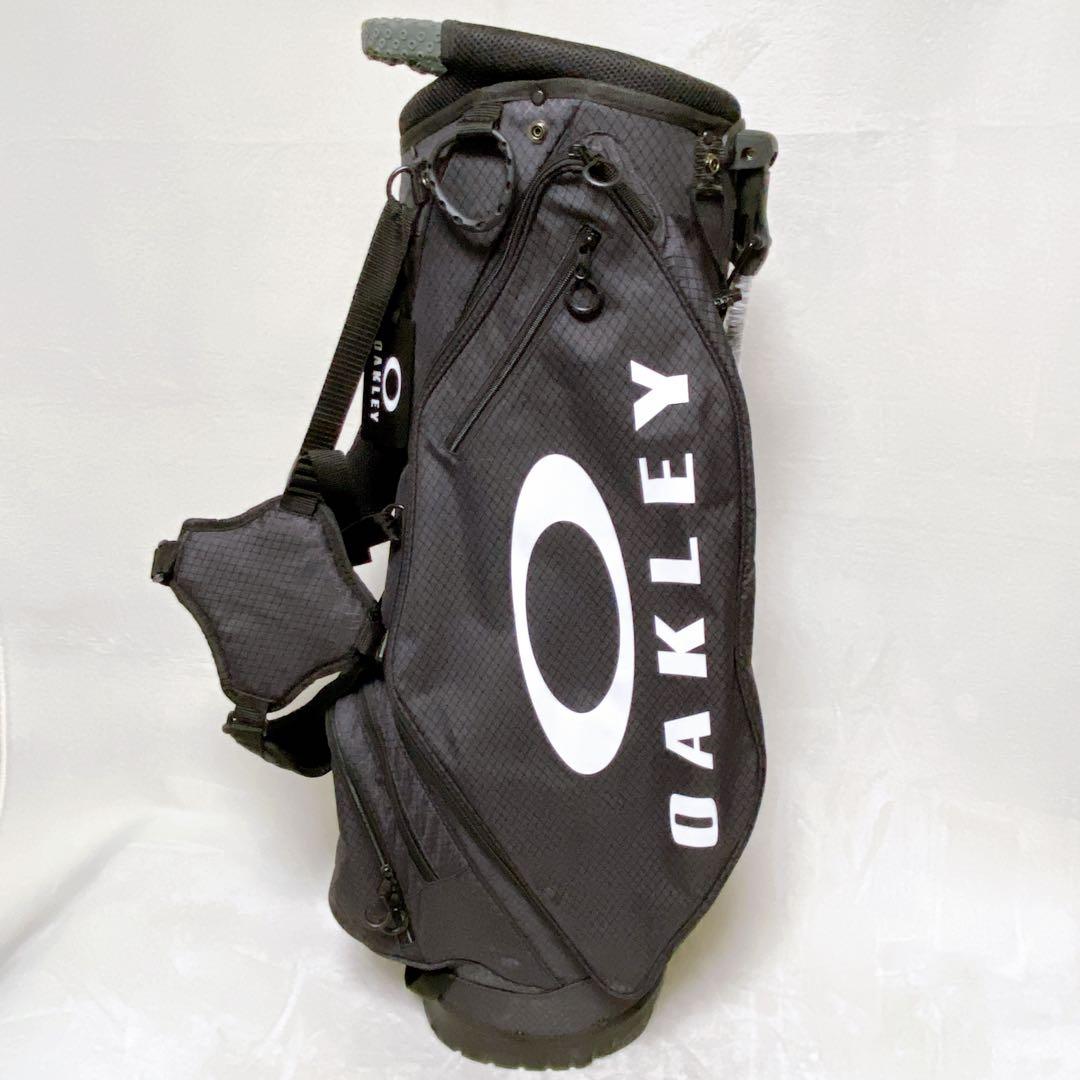 美品　OAKLEY オークリー　スタンド付キャディバッグ　ブラック　9.5型　黒