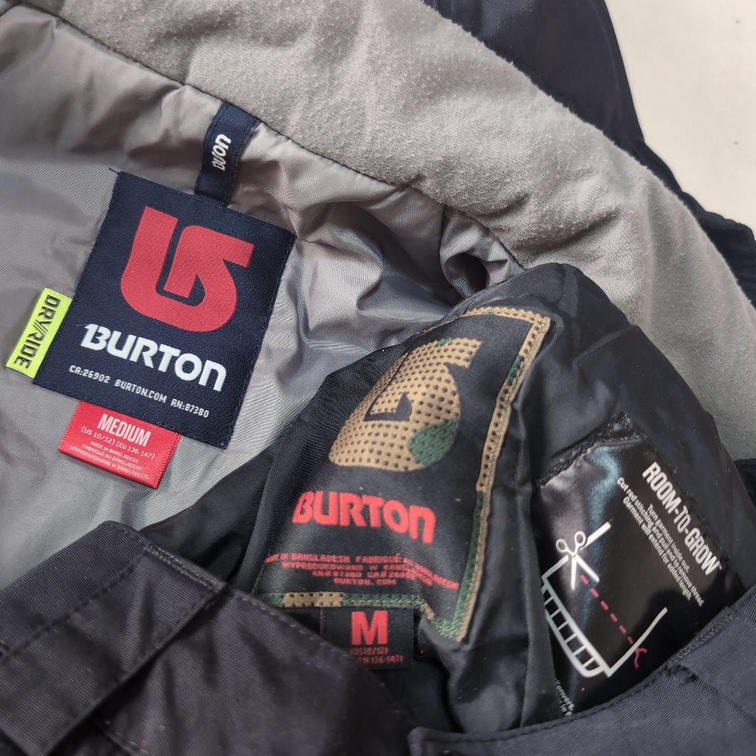 BURTONスノーボードウェア上下セットキッズMバートン（ブラック）