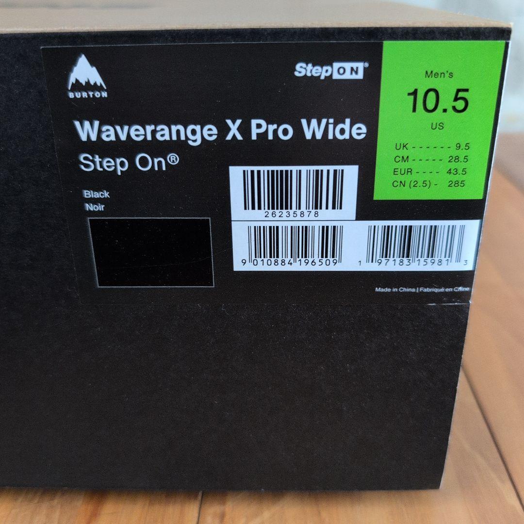 スノーボード Burton Waverange X Pro STEP ON 28.5 cm